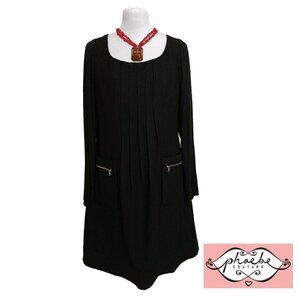 𝅺phoebe Couture Black Shift Dress